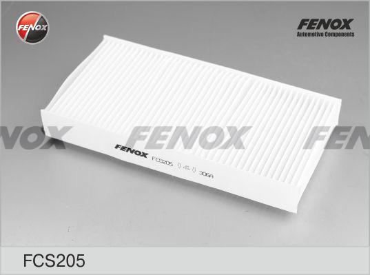 Fenox FCS205 - Фильтр воздуха в салоне autosila-amz.com