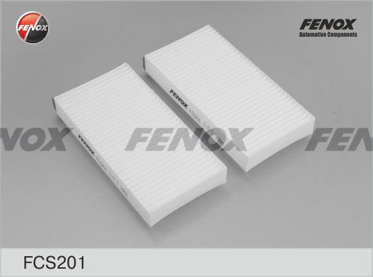 Fenox FCS201 - Фильтр воздуха в салоне autosila-amz.com