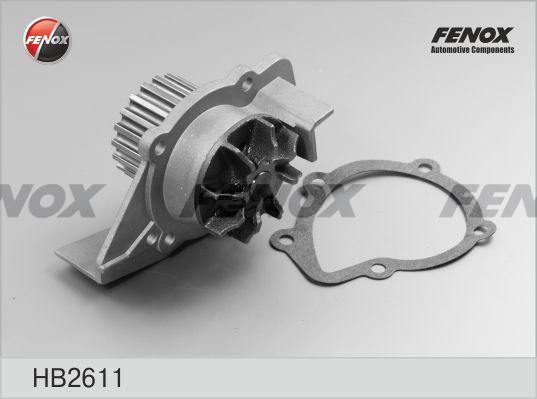 Fenox HB2611 - Помпа водяная Fiat/Citroen/Peugeot ULYSSE 220 94-01, Xantia/ZX 2.0i/1.9D-2.1D 89 autosila-amz.com