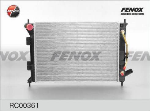 Fenox RC00361 - Радиатор, охлаждение двигателя autosila-amz.com
