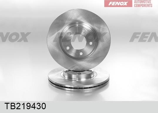 Fenox TB219430 - Тормозной диск autosila-amz.com