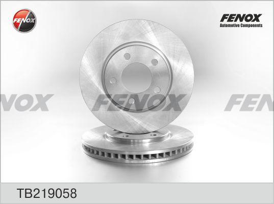 Fenox TB219058 - Тормозной диск autosila-amz.com