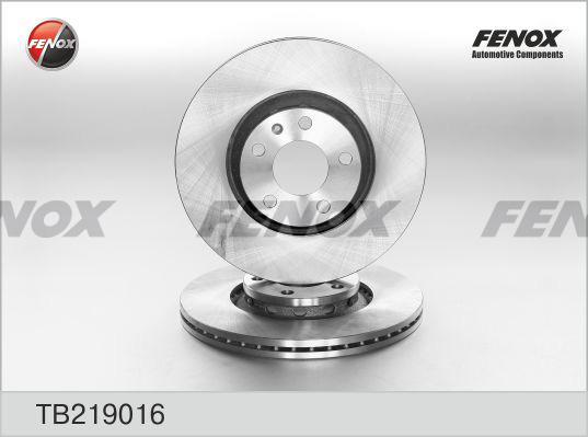 Fenox TB219016 - Тормозной диск autosila-amz.com