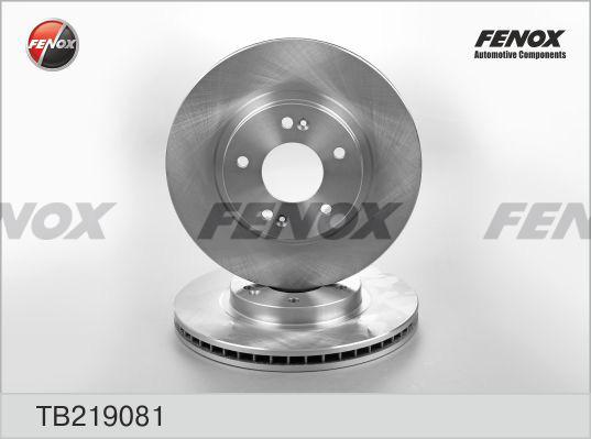 Fenox TB219081 - Тормозной диск autosila-amz.com