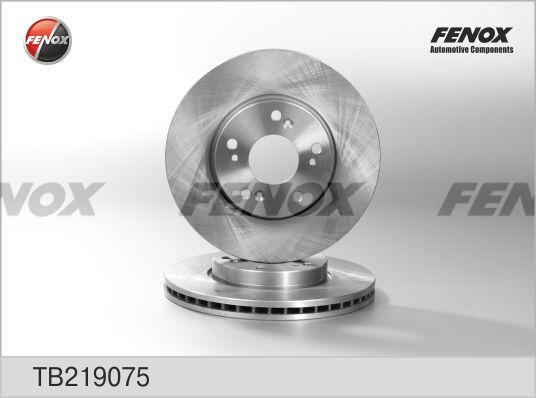 Fenox TB219075 - Тормозной диск autosila-amz.com