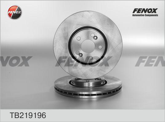 Fenox TB219196 - Тормозной диск autosila-amz.com