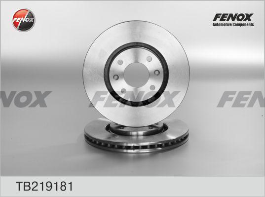 Fenox TB219181 - TB219181 диск тормозной передний!\ Citroen C5, Peugeot 307 1.4-2.0HDi 00> autosila-amz.com