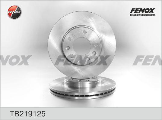 Fenox TB219125 - Тормозной диск autosila-amz.com