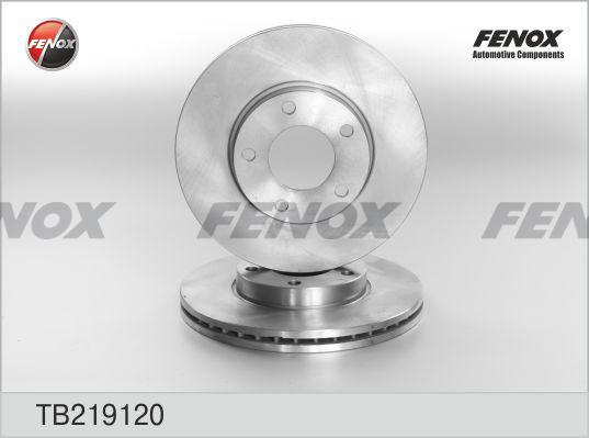Fenox TB219120 - Тормозной диск autosila-amz.com