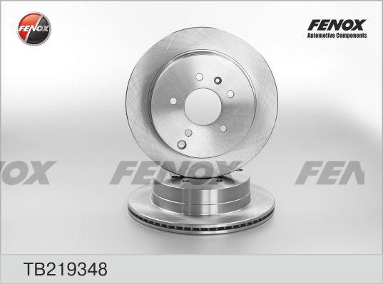 Fenox TB219348 - Диск тормозной задний Opel Antara, Chevrolet Captiva 2.0-3.2, 06- FENOX TB219348 autosila-amz.com