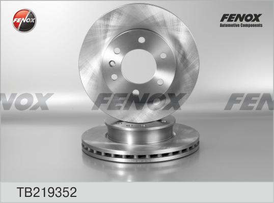Fenox TB219352 - Тормозной диск autosila-amz.com