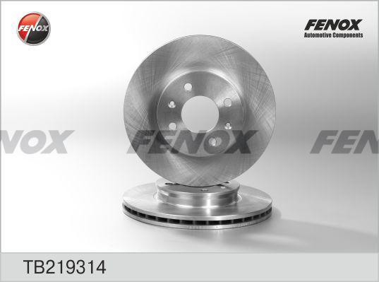 Fenox TB219314 - Тормозной диск autosila-amz.com