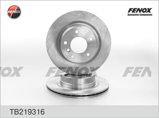 Fenox TB219316 - Тормозной диск autosila-amz.com