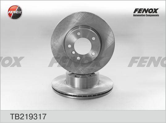 Fenox TB219317 - Тормозной диск autosila-amz.com