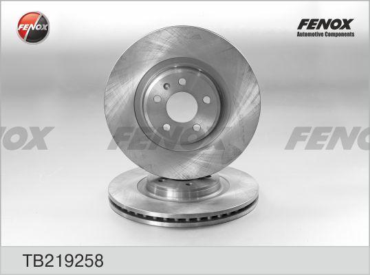 Fenox TB219258 - Тормозной диск autosila-amz.com