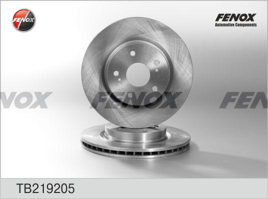 Fenox TB219205 - Тормозной диск autosila-amz.com