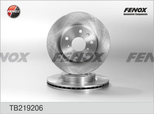Fenox TB219206 - Тормозной диск autosila-amz.com