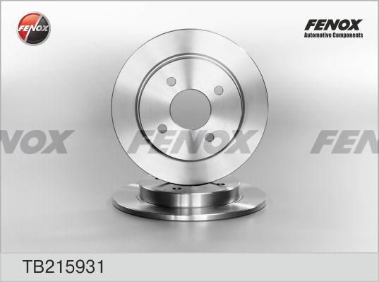 Fenox TB215931 - Тормозной диск autosila-amz.com