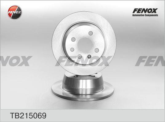 Fenox TB215069 - Тормозной диск autosila-amz.com