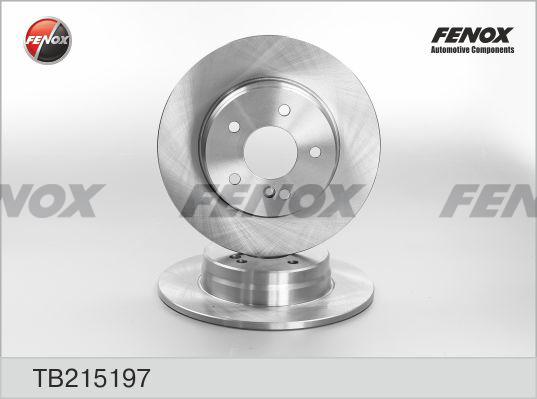 Fenox TB215197 - Тормозной диск autosila-amz.com