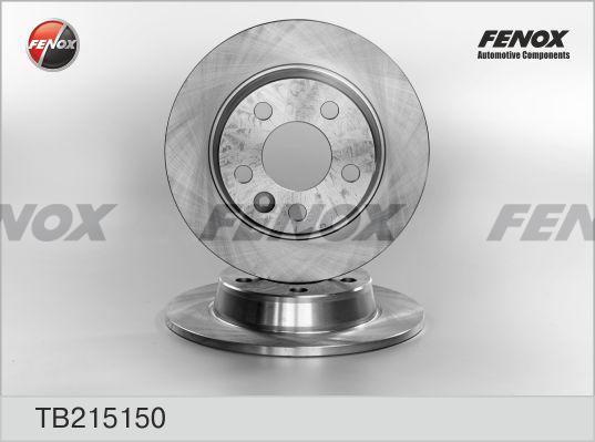 Fenox TB215150 - Тормозной диск autosila-amz.com