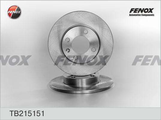 Fenox TB215151 - Тормозной диск autosila-amz.com