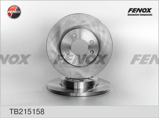 Fenox TB215158 - Тормозной диск autosila-amz.com