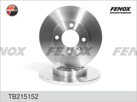 Fenox TB215152 - Тормозной диск autosila-amz.com