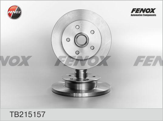 Fenox TB215157 - Тормозной диск autosila-amz.com