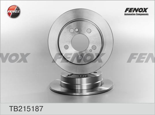 Fenox TB215187 - Тормозной диск autosila-amz.com