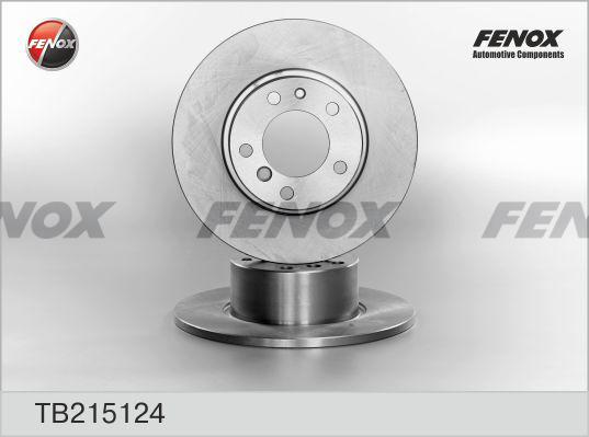 Fenox TB215124 - Тормозной диск autosila-amz.com