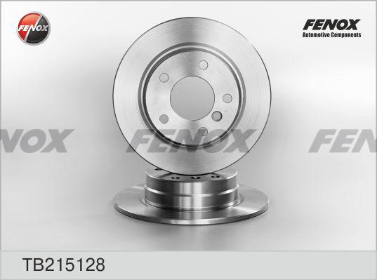 Fenox TB215128 - Тормозной диск autosila-amz.com