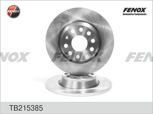 Fenox TB215385 - ДИСК ТОРМОЗНОЙ AUDI A3 03-, SEAT Altea 04-, Leon 05-, SKODA Octavia 04-, Superb 08-, VW Eos 06-, Go autosila-amz.com