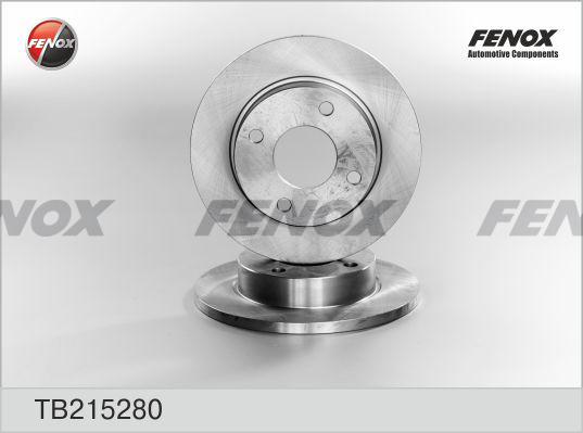 Fenox TB215280 - ДИСК ТОРМОЗНОЙ 239x12x4 Передний Ford Fiesta 1.2-1.8 95- autosila-amz.com