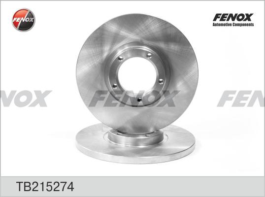 Fenox TB215274 - Тормозной диск autosila-amz.com