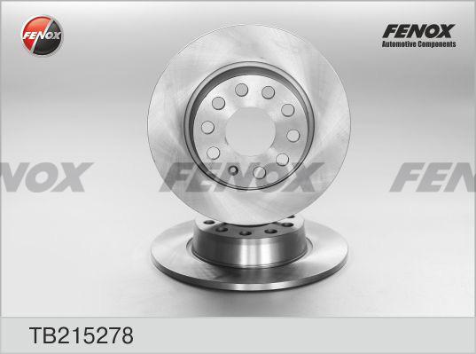 Fenox TB215278 - Тормозной диск autosila-amz.com