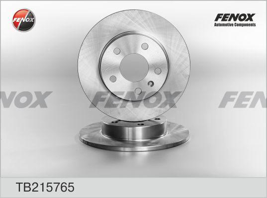 Fenox TB215765 - Тормозной диск autosila-amz.com