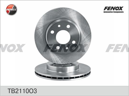 Fenox TB2110O3 - Тормозной диск autosila-amz.com