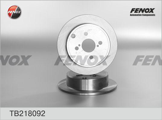 Fenox TB218092 - Тормозной диск autosila-amz.com