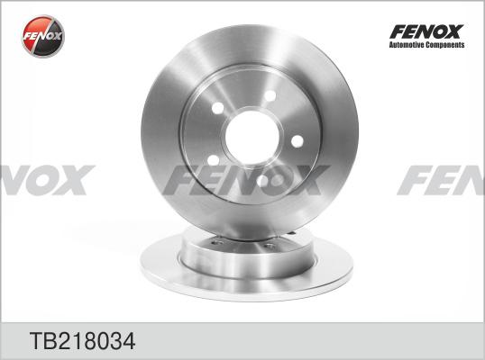 Fenox TB218034 - Тормозной диск autosila-amz.com
