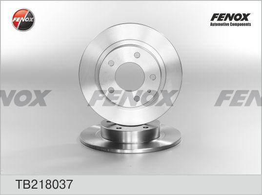 Fenox TB218037 - Тормозной диск autosila-amz.com