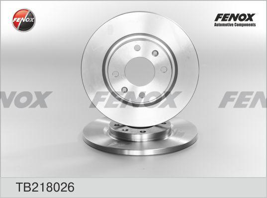 Fenox TB218026 - Тормозной диск autosila-amz.com
