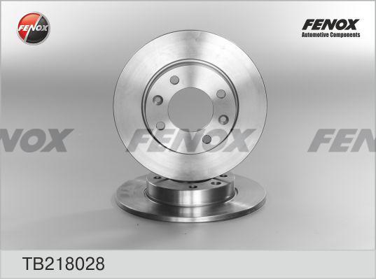 Fenox TB218028 - Тормозной диск autosila-amz.com