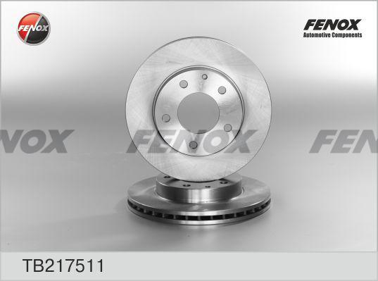 Fenox TB217511 - Тормозной диск autosila-amz.com