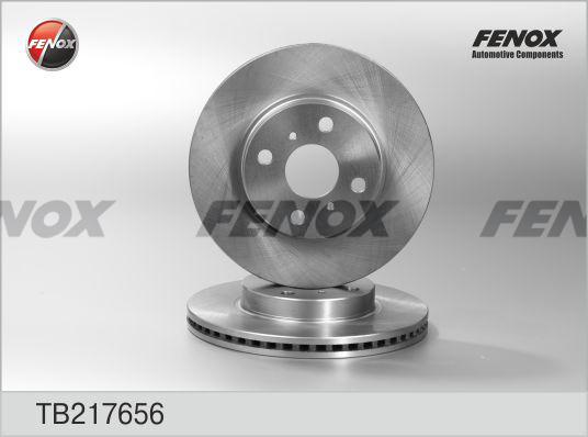 Fenox TB217656 - ДИСК ТОРМОЗНОЙ Toyota Yaris 06- 255x22x4, Передний autosila-amz.com