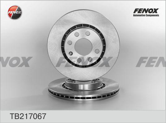 Fenox TB217067 - Тормозной диск autosila-amz.com