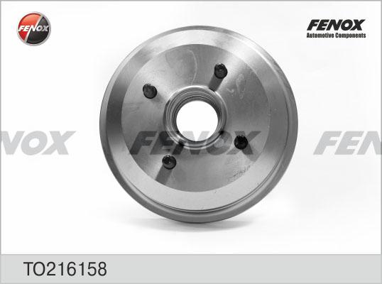 Fenox TO216158 - БАРАБАН ТОРМОЗНОЙ FORD ORION, ESCORT, KA, FIESTA 90-08 без ABS 180,1x43,8x4 autosila-amz.com