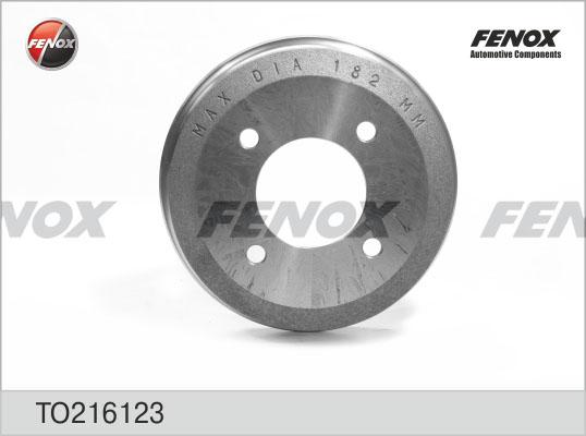 Fenox TO216123 - Тормозной барабан autosila-amz.com