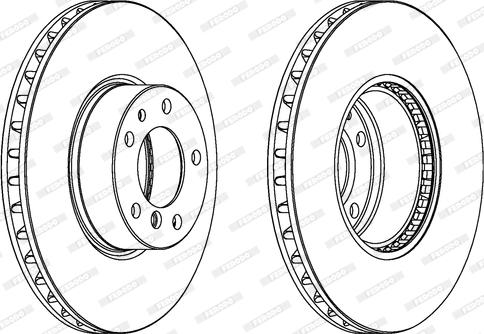 Ferodo DDF606-1 - Тормозной диск autosila-amz.com