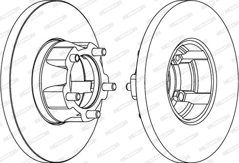 Ferodo DDF058-1 - Тормозной диск autosila-amz.com